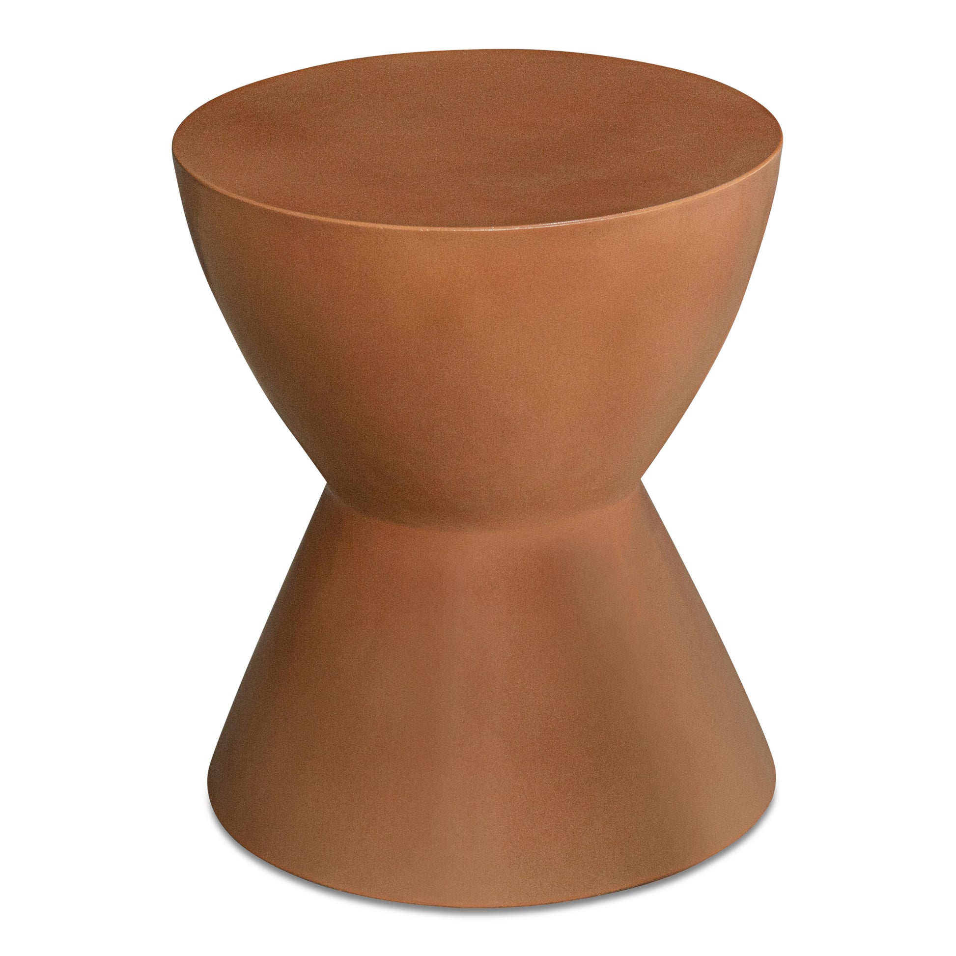 Hourglass Outdoor Stool Terracotta - Central Designs