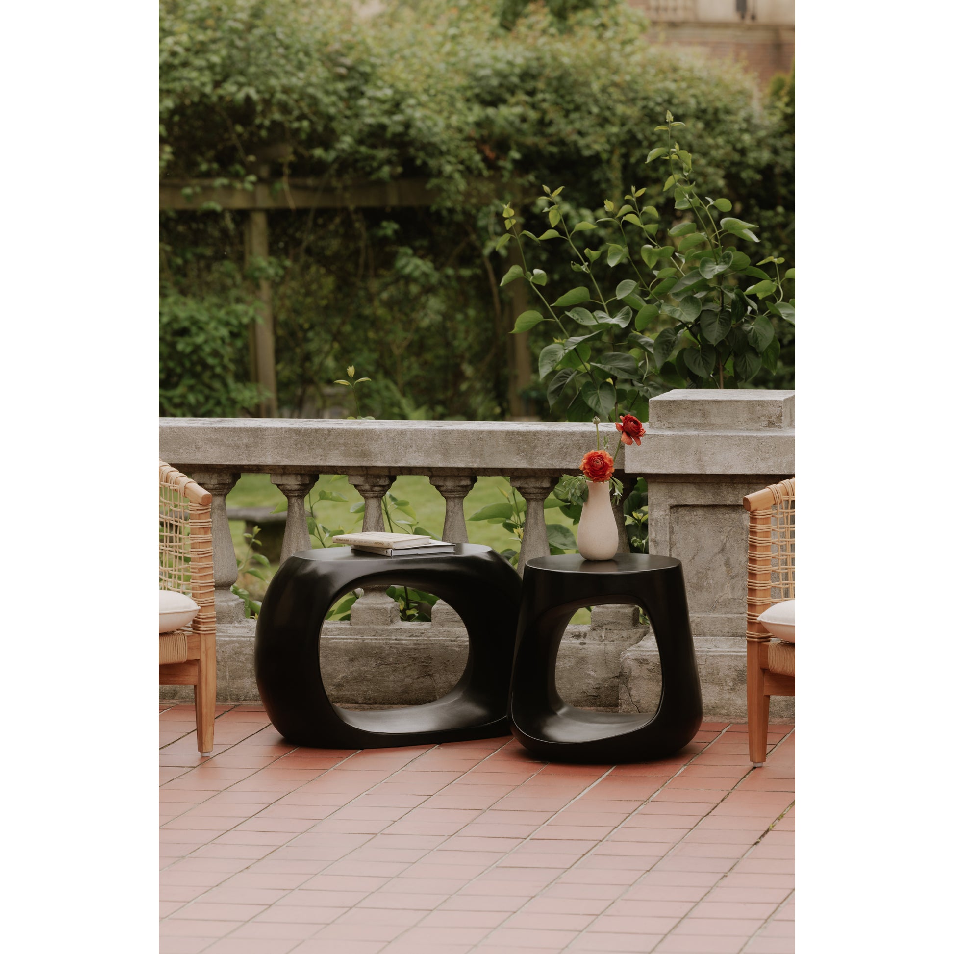 Rothko Outdoor Stool Black - Central Designs