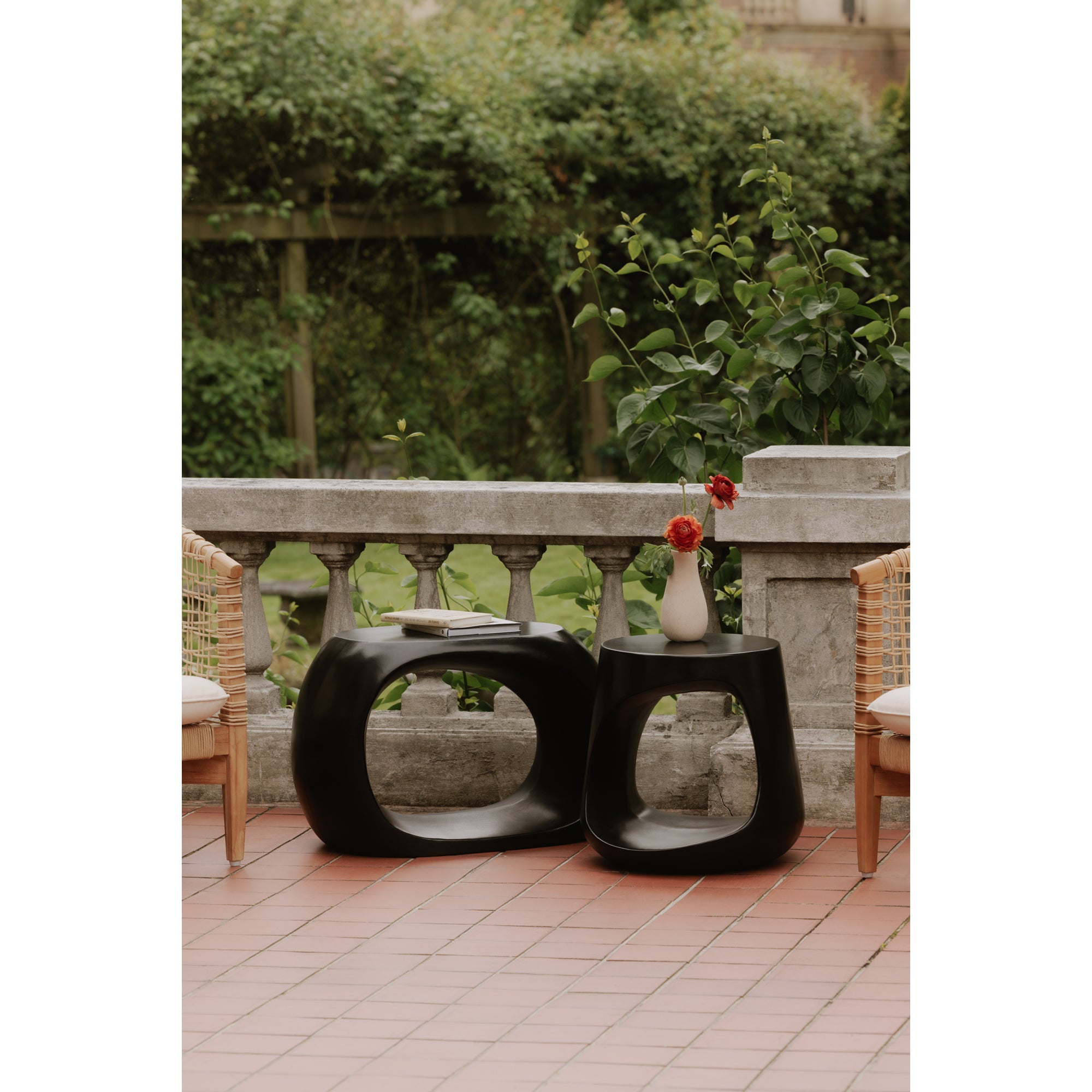 Rothko Outdoor Stool Black - Central Designs
