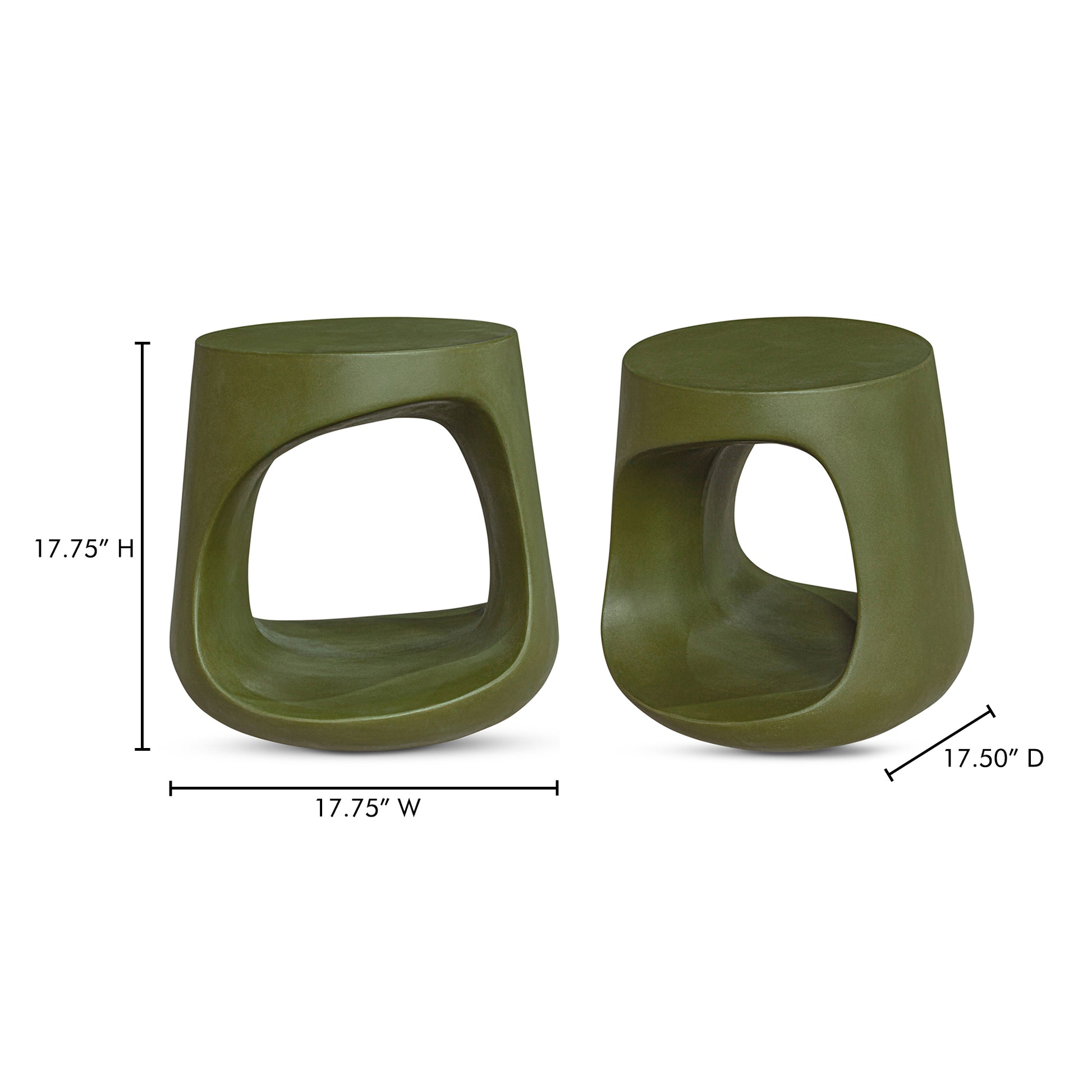 Rothko Outdoor Stool Green - Central Designs