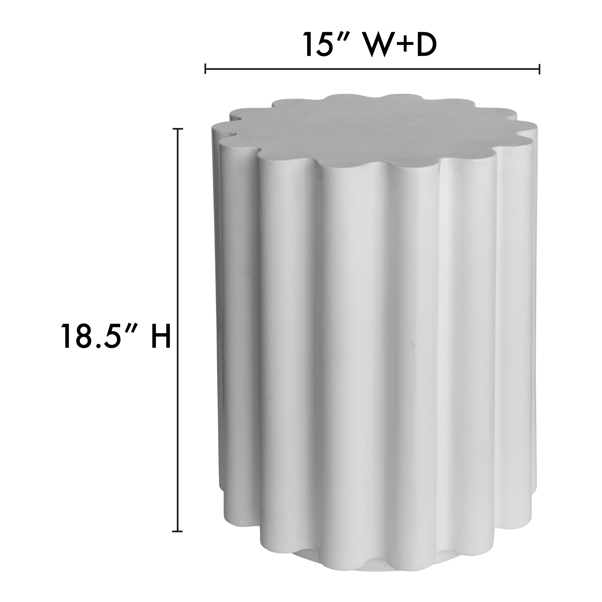 Taffy Accent Table White - Central Designs