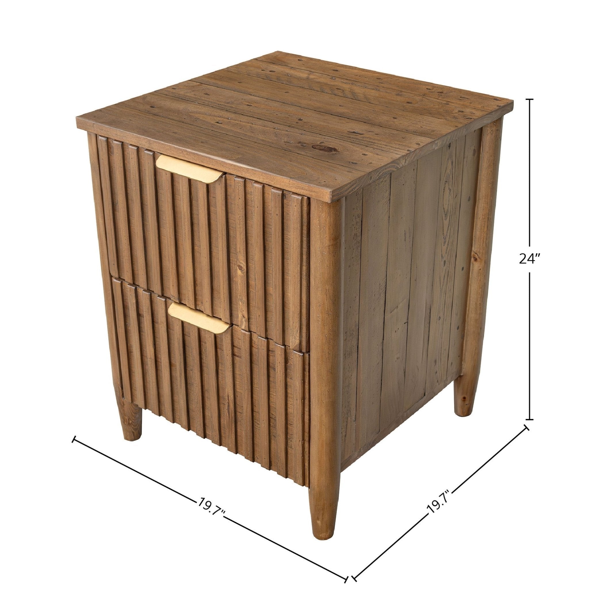 Britanica 2 Drawer Nightstand - Central Designs