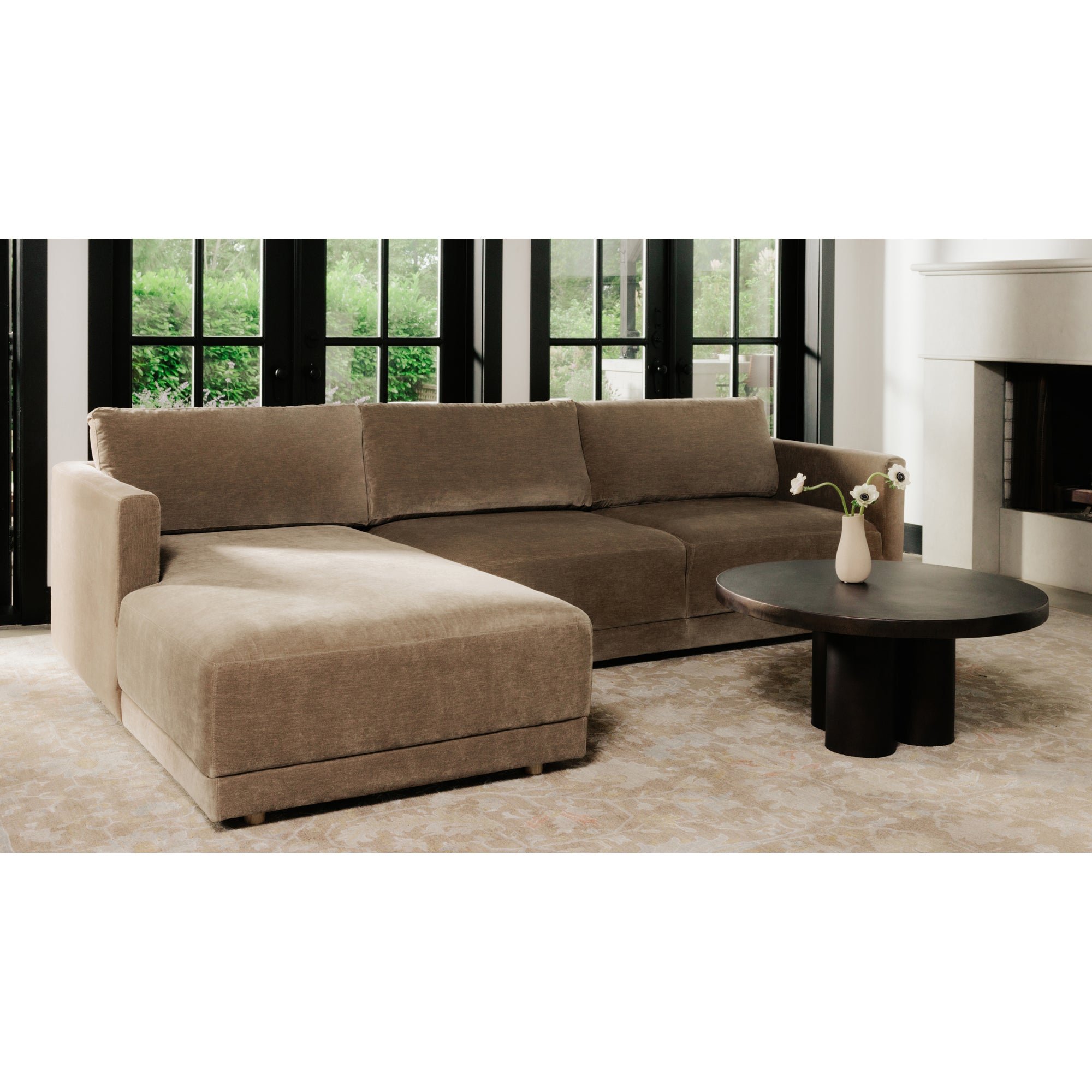 Bryn Sectional Right Camel - Central Designs