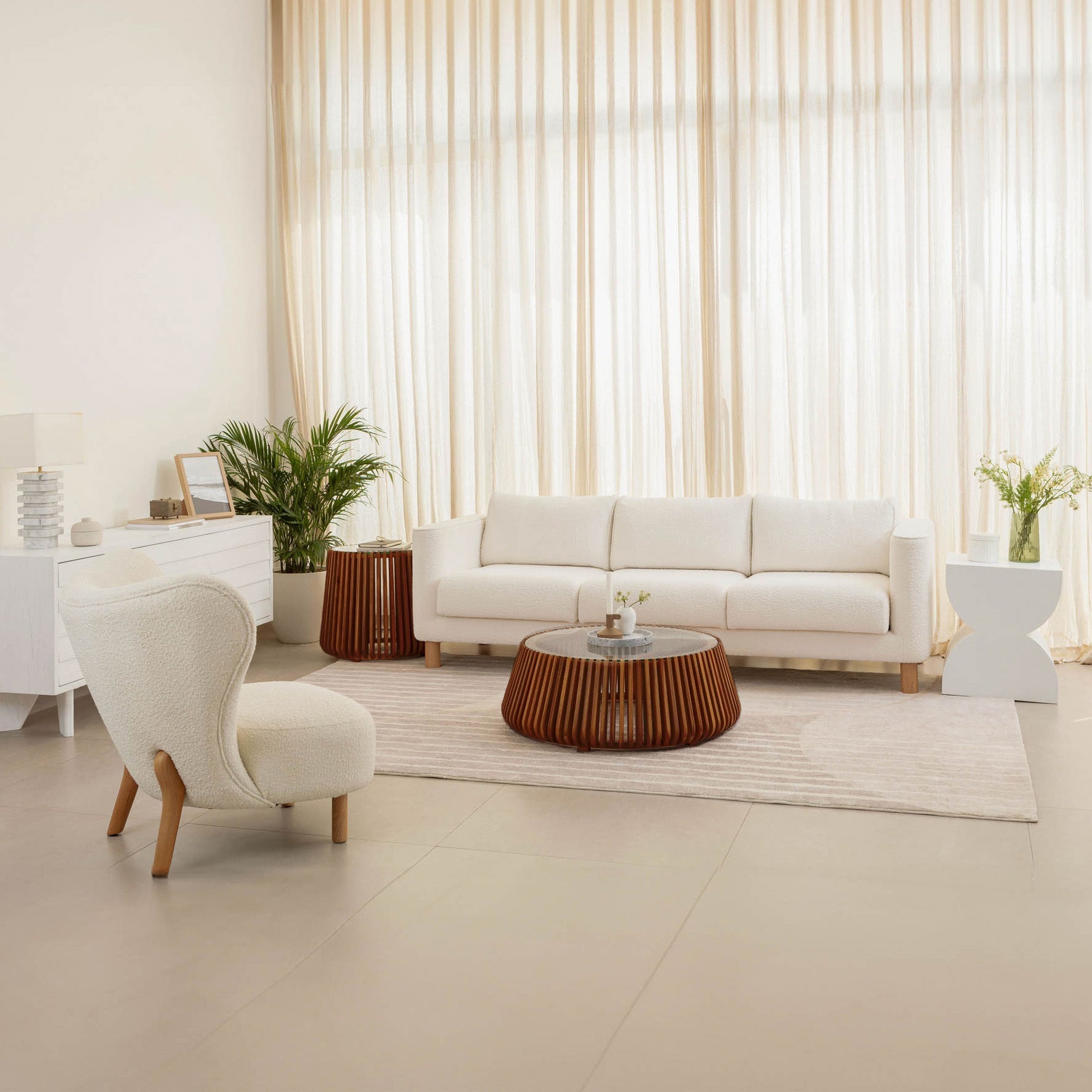 Bungalow Side Table - Honey Brown