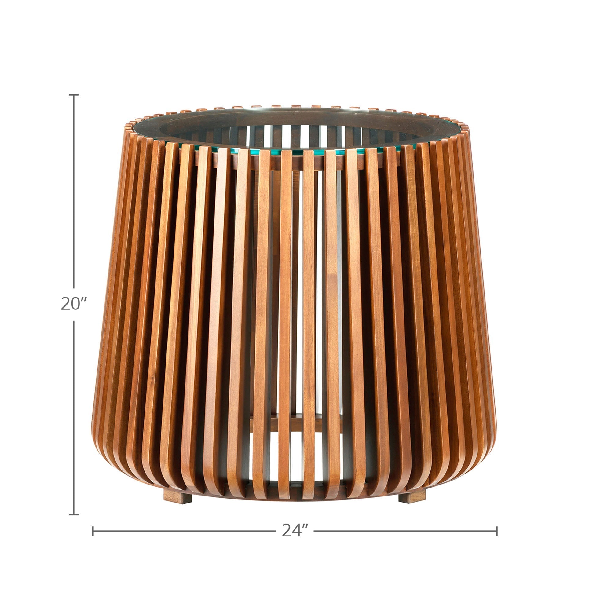 Bungalow Side Table - Honey Brown