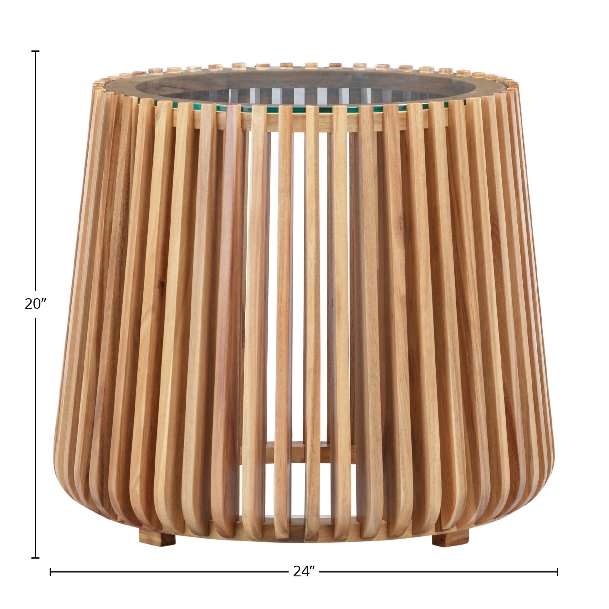 Bungalow Side Table - Natural - Central Designs