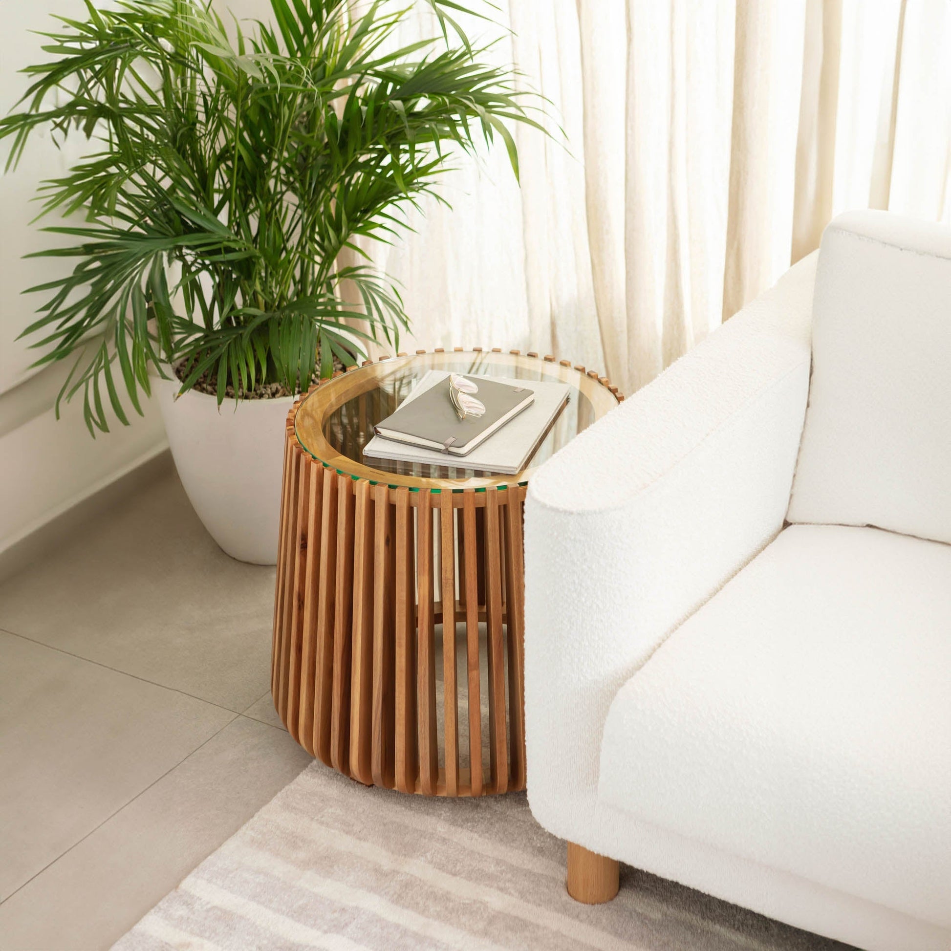 Bungalow Side Table - Natural - Central Designs