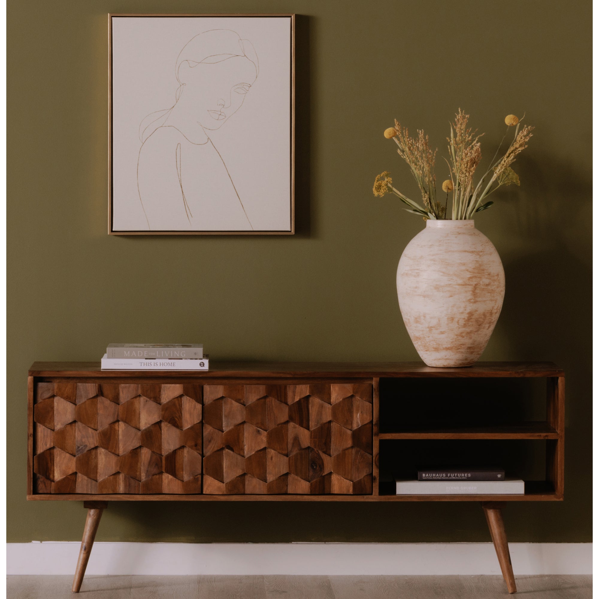 O2 TV Cabinet Natural - Central Designs