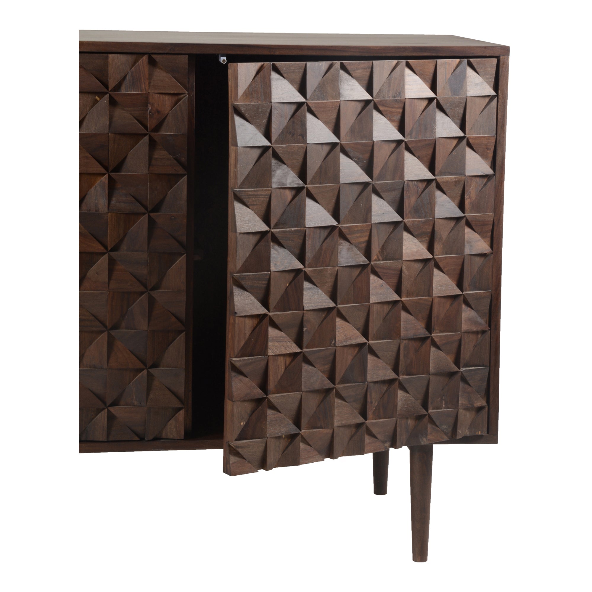 Pablo 3 Door Sideboard Dark Brown - Central Designs