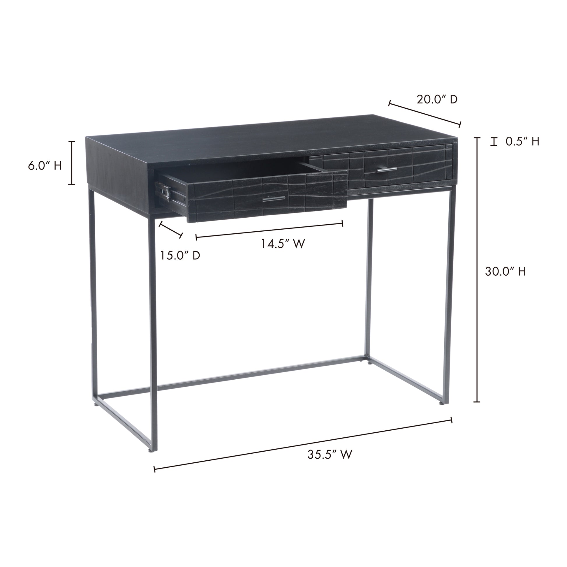 Atelier Desk Black - Central Designs