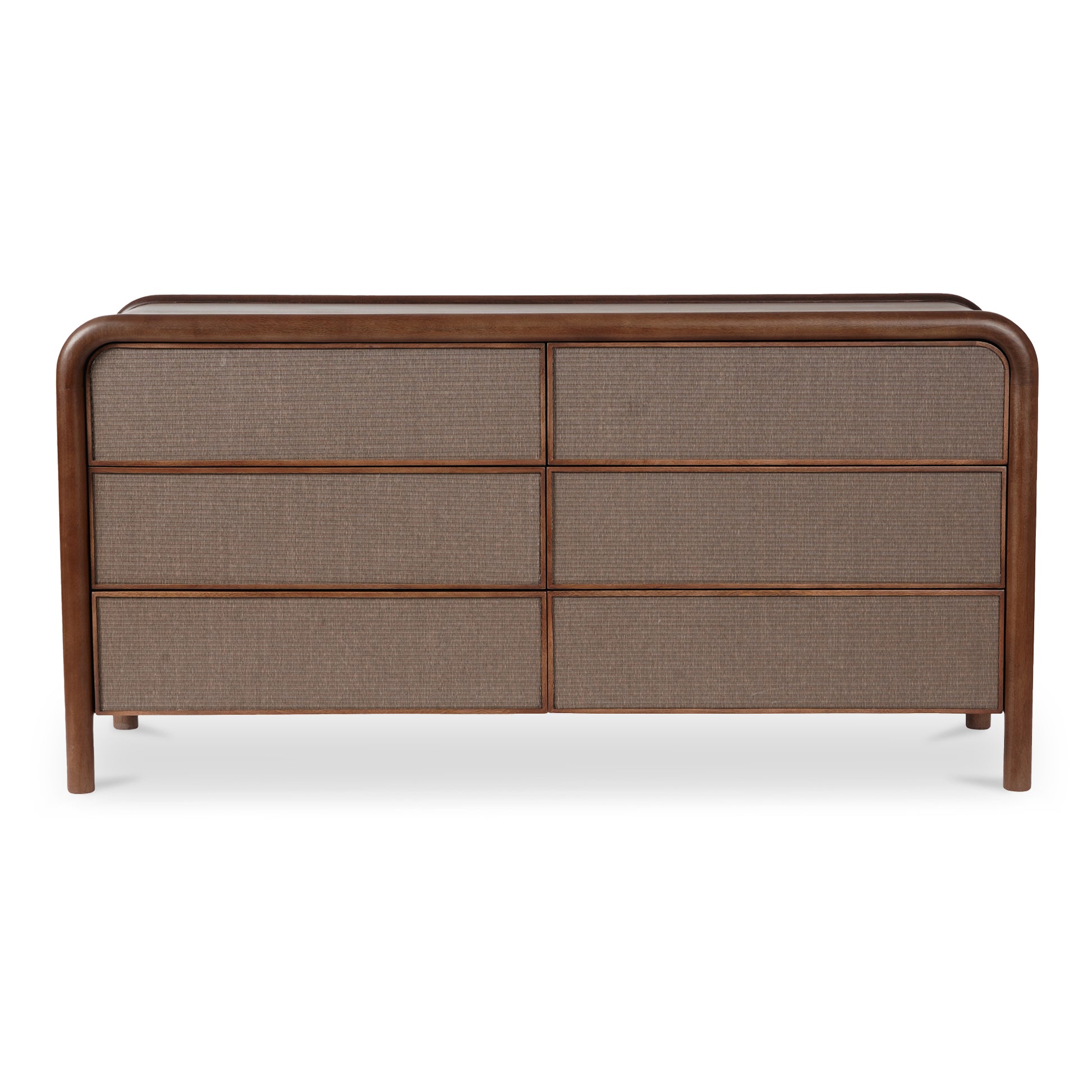 Rye 6 Drawer Dresser Warm Brown - Central Designs