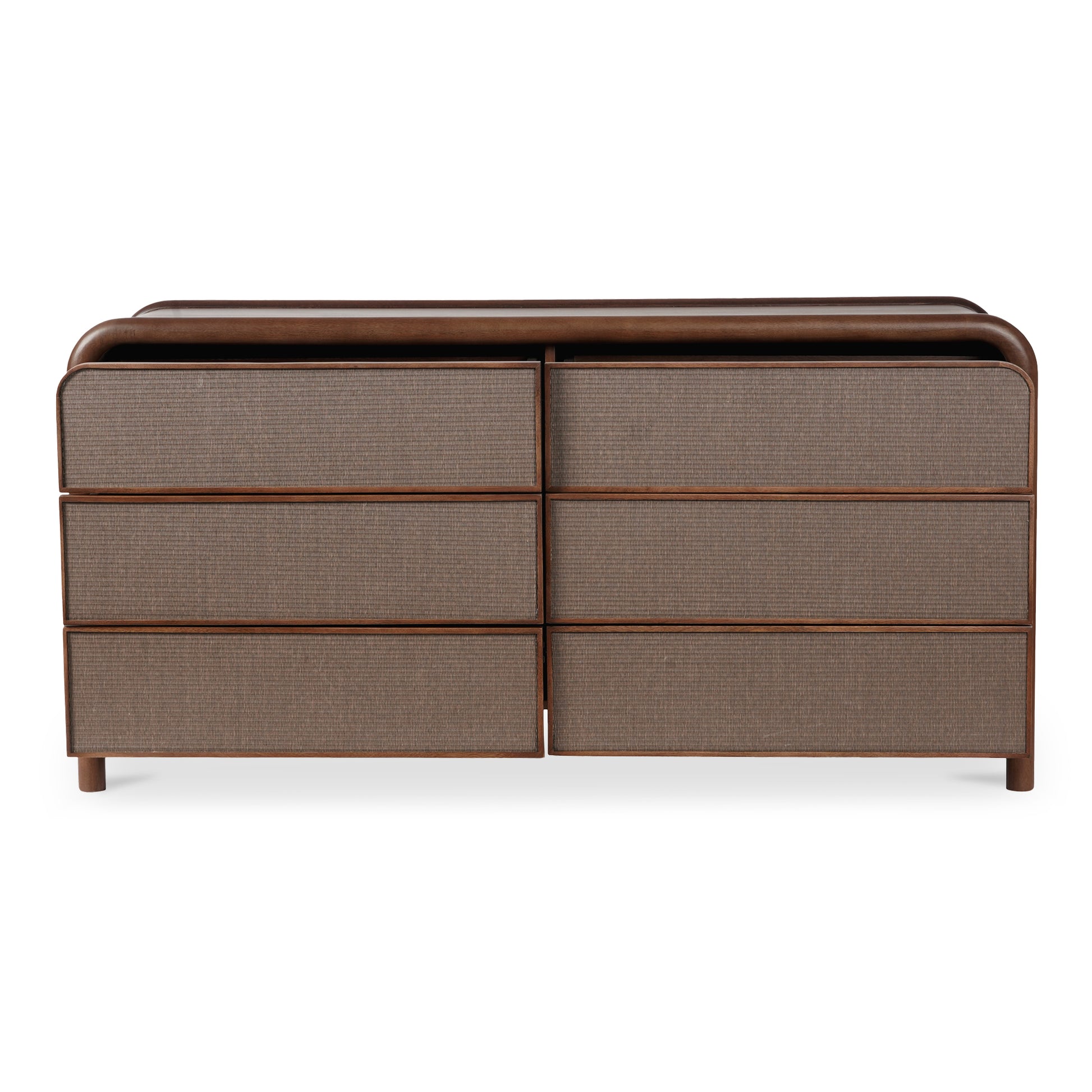 Rye 6 Drawer Dresser Warm Brown - Central Designs