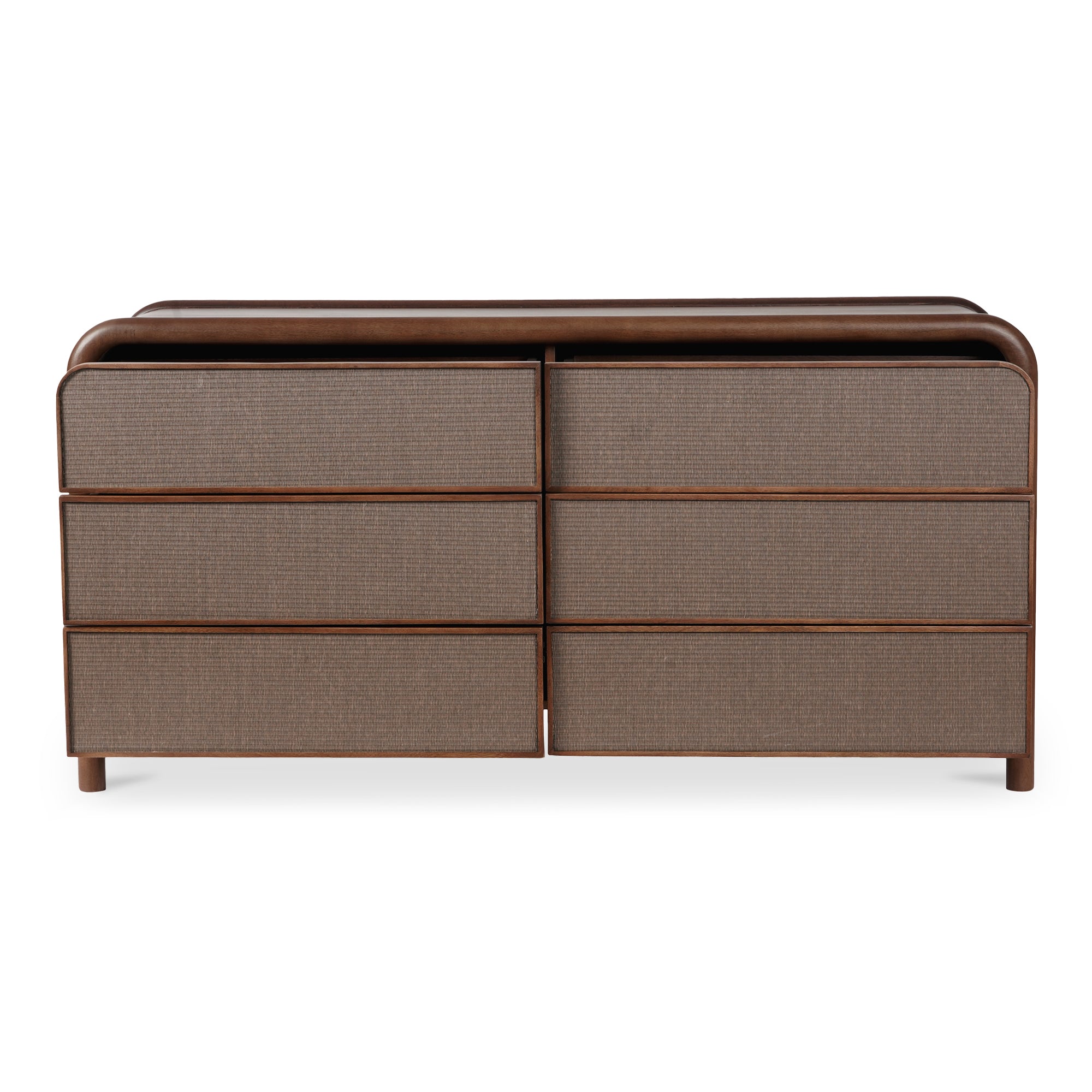 Rye 6 Drawer Dresser Warm Brown - Central Designs