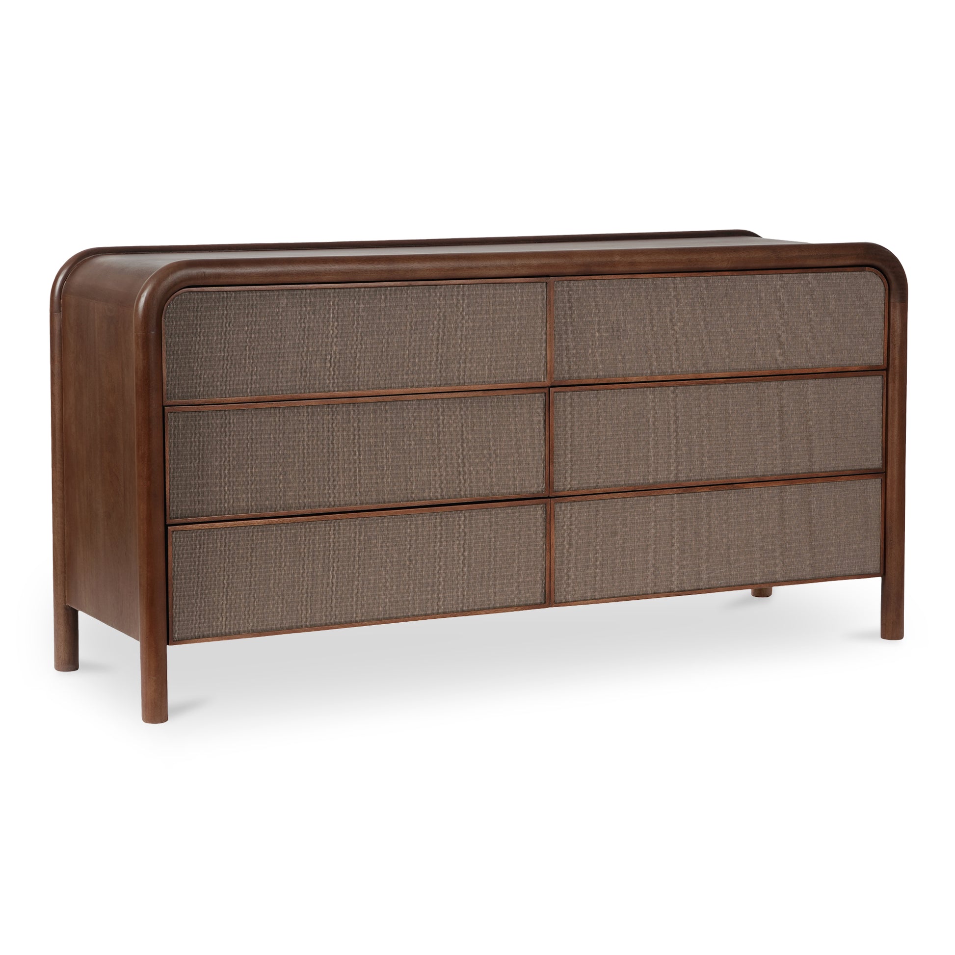 Rye 6 Drawer Dresser Warm Brown - Central Designs