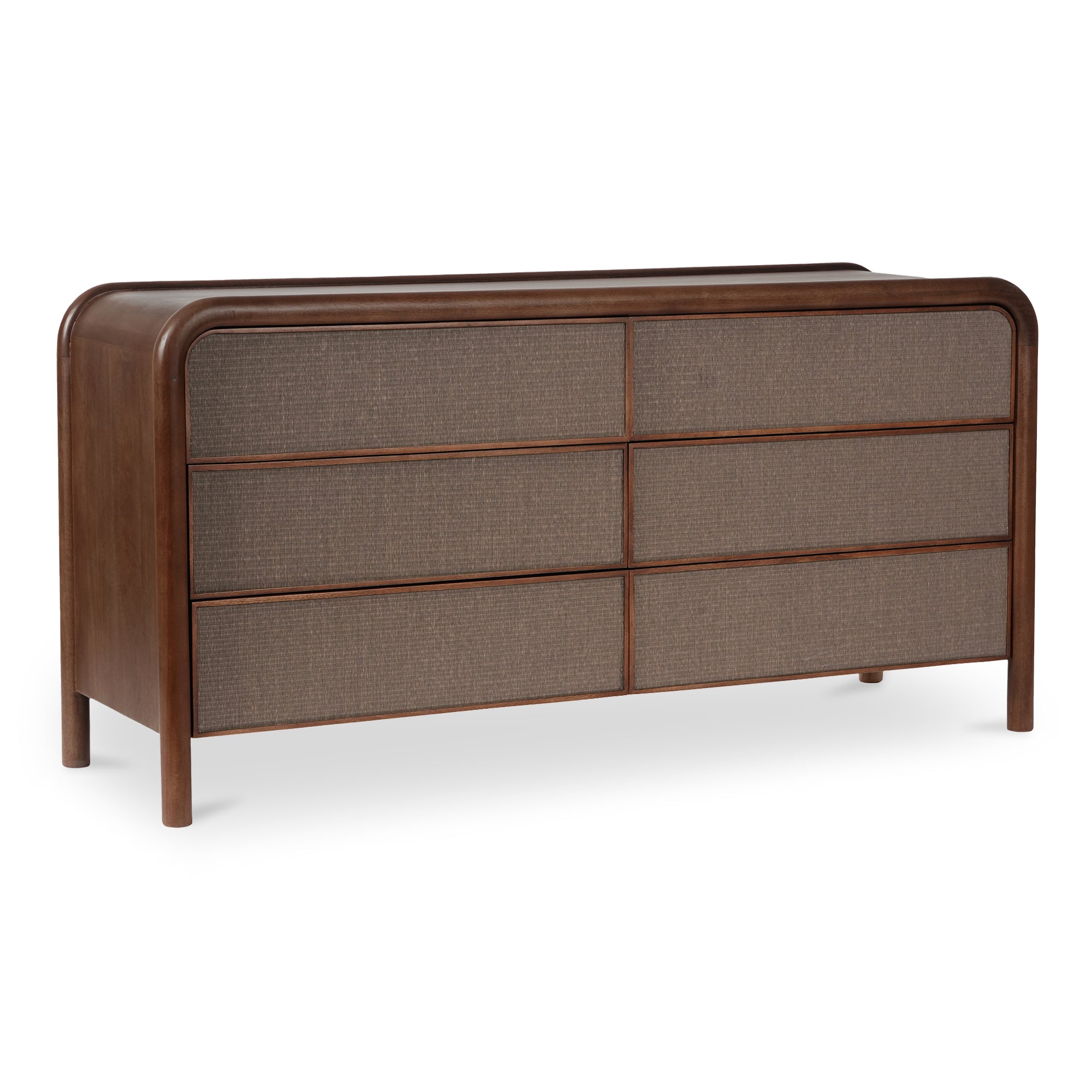 Rye 6 Drawer Dresser Warm Brown - Central Designs
