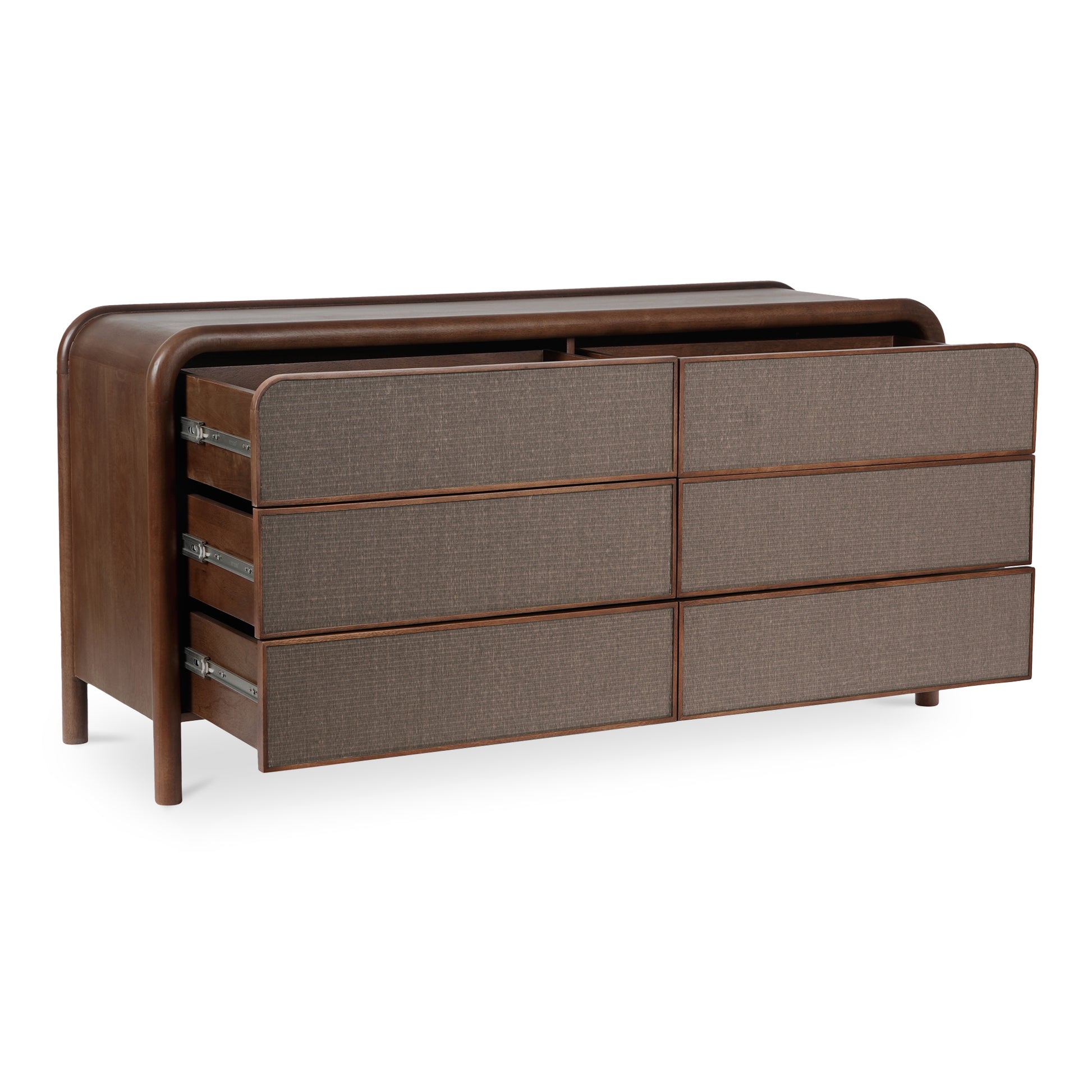 Rye 6 Drawer Dresser Warm Brown - Central Designs