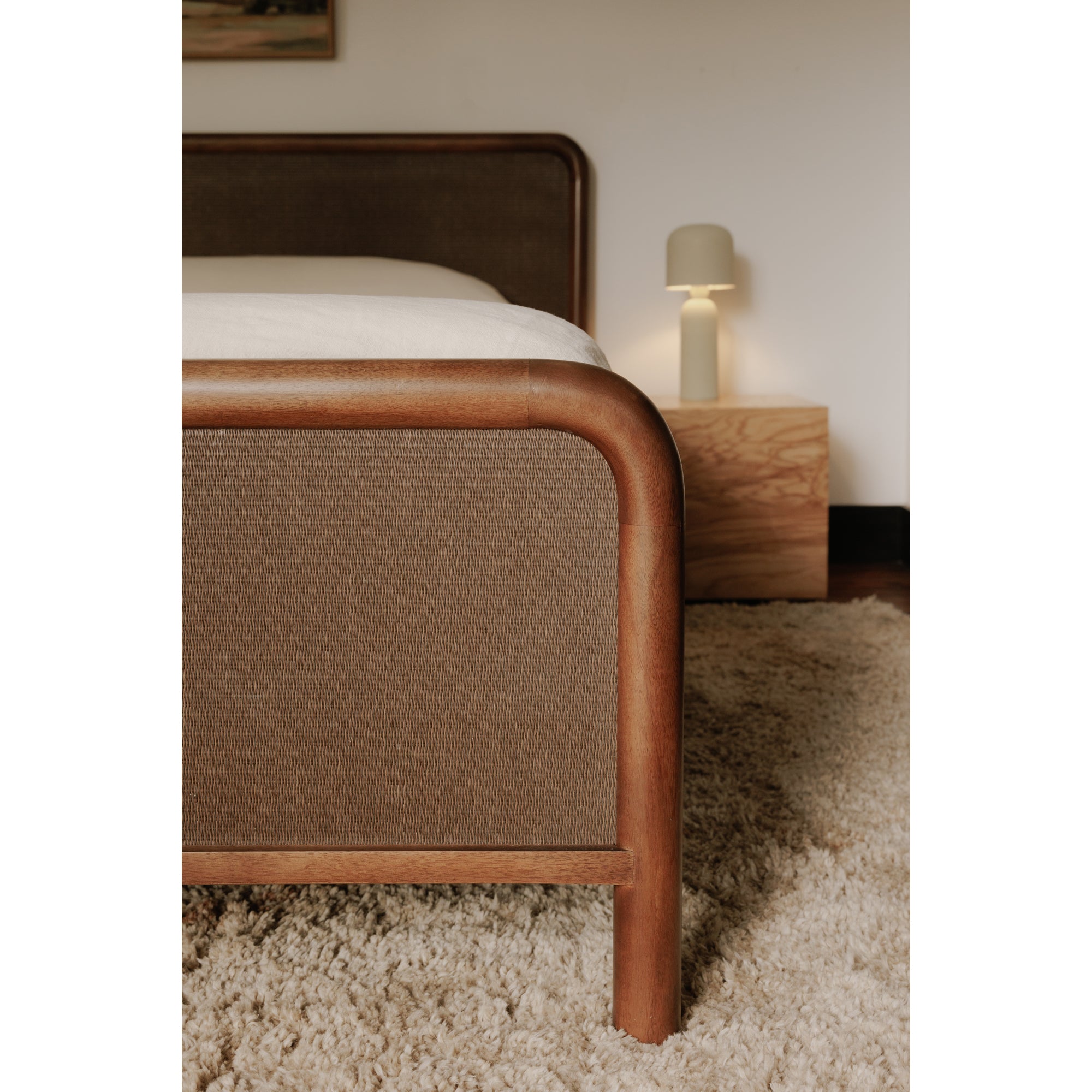 Rye King Bed Warm Brown - Central Designs