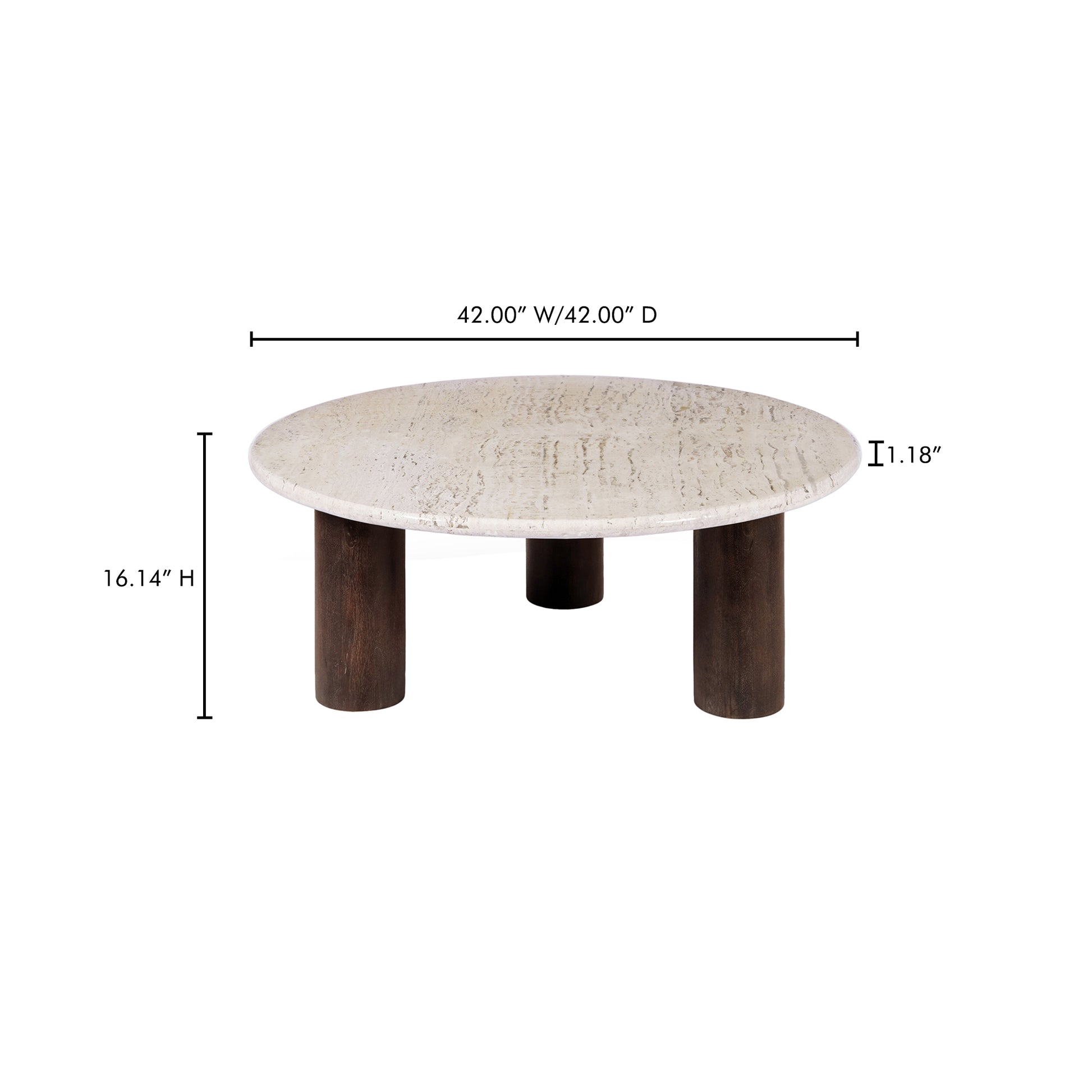 Landon Coffee Table Beige Travertine - Central Designs