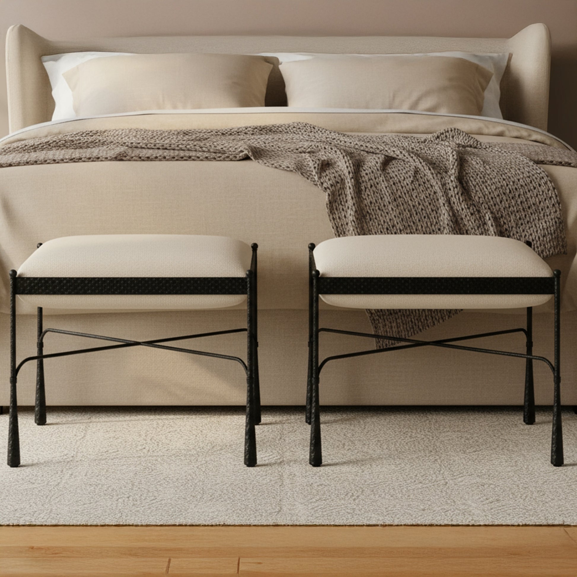 Agne Stool Cream - Central Designs