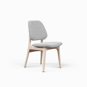 Modern Brazilian - Ariel - Side Chair - Bouclé Crafted Glaze Upholstery - Nevoa Frame