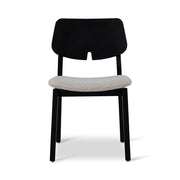 Modern Brazilian - Beth - Side Chair - Bouclé Crafted Glaze Seat - Ebano Frame
