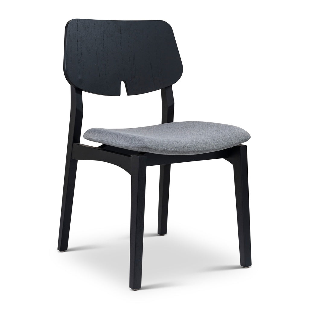 Modern Brazilian - Beth - Side Chair - Essence Grey Seat - Ebano Frame