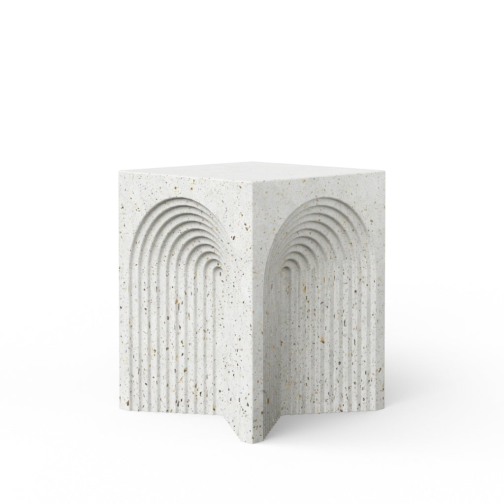 Mixx - Orion Stool - Ivory Terrazzo