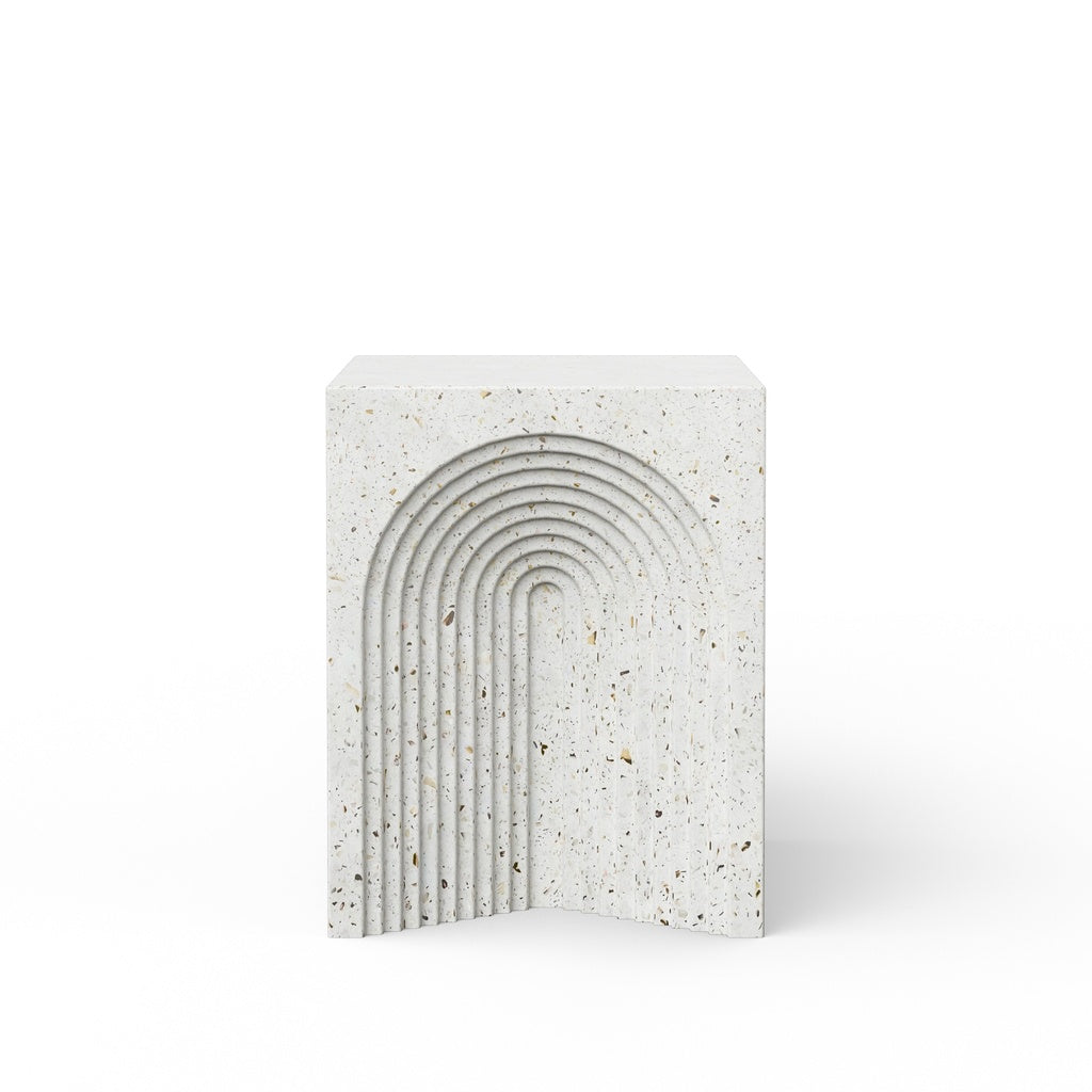Mixx - Orion Stool - Ivory Terrazzo
