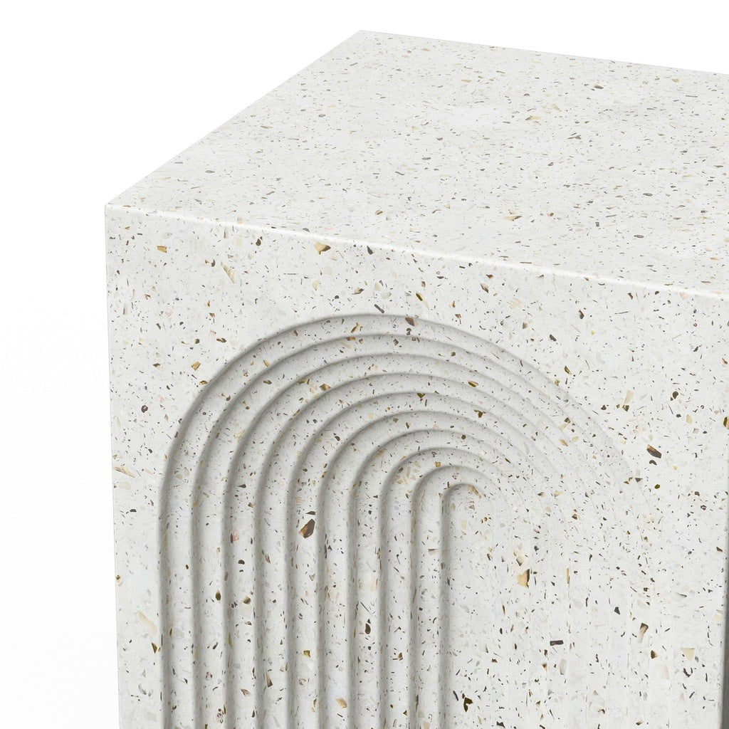 Mixx - Orion Stool - Ivory Terrazzo