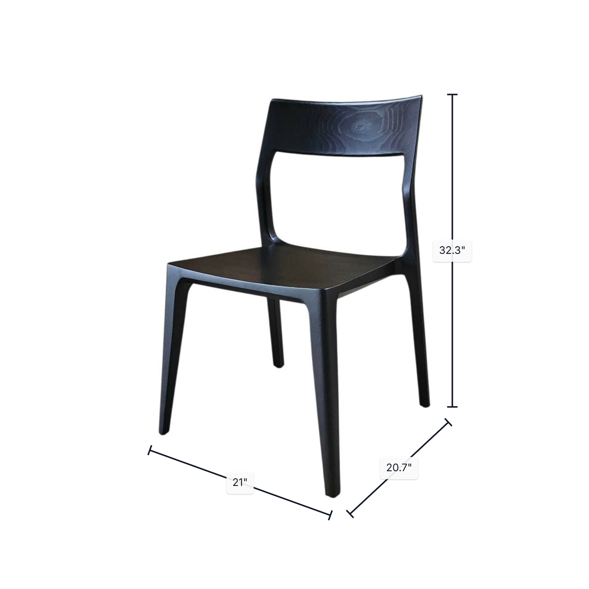 Catania Dining Chair - Black - Central Designs