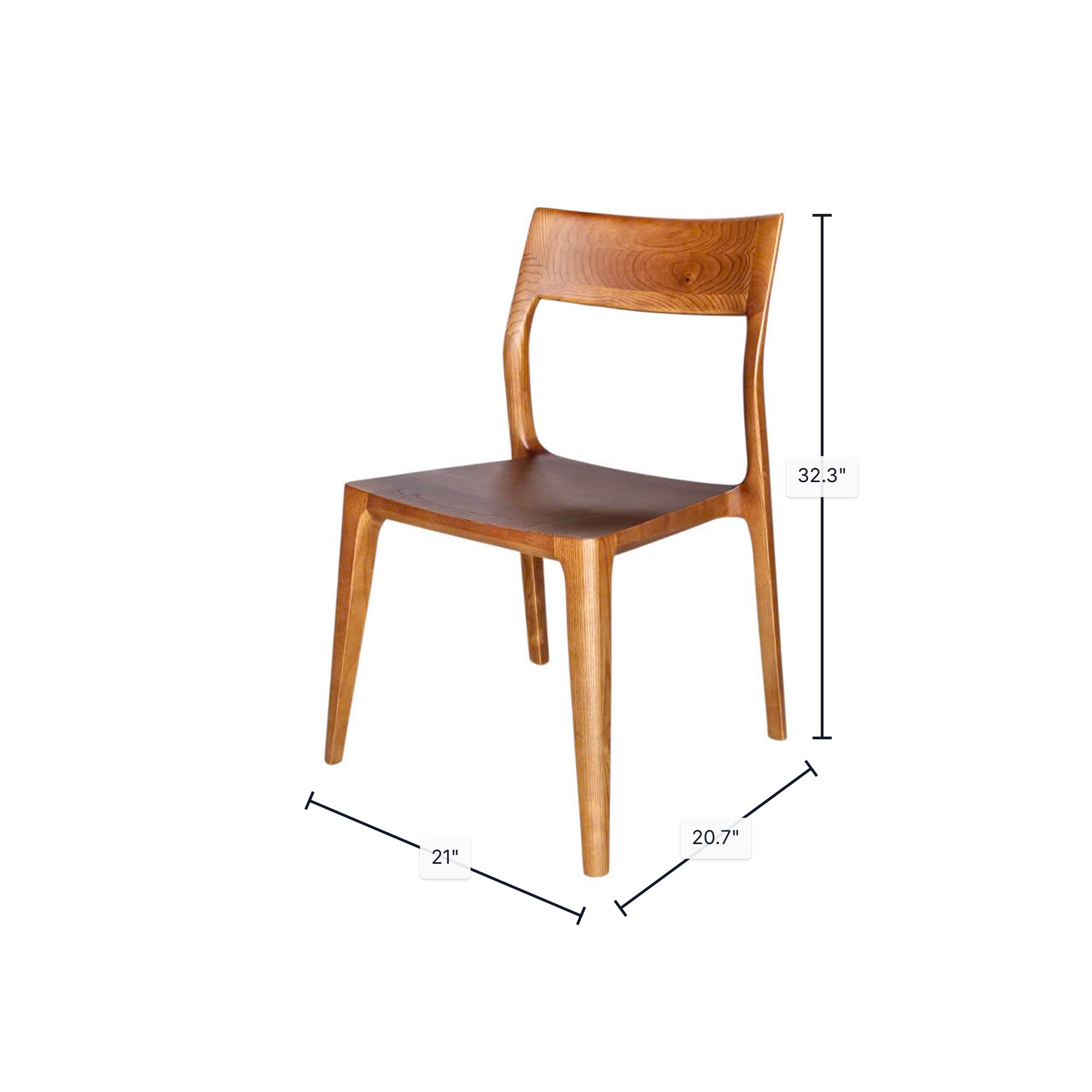 Catania Dining Chair - Warm Brown - Central Designs