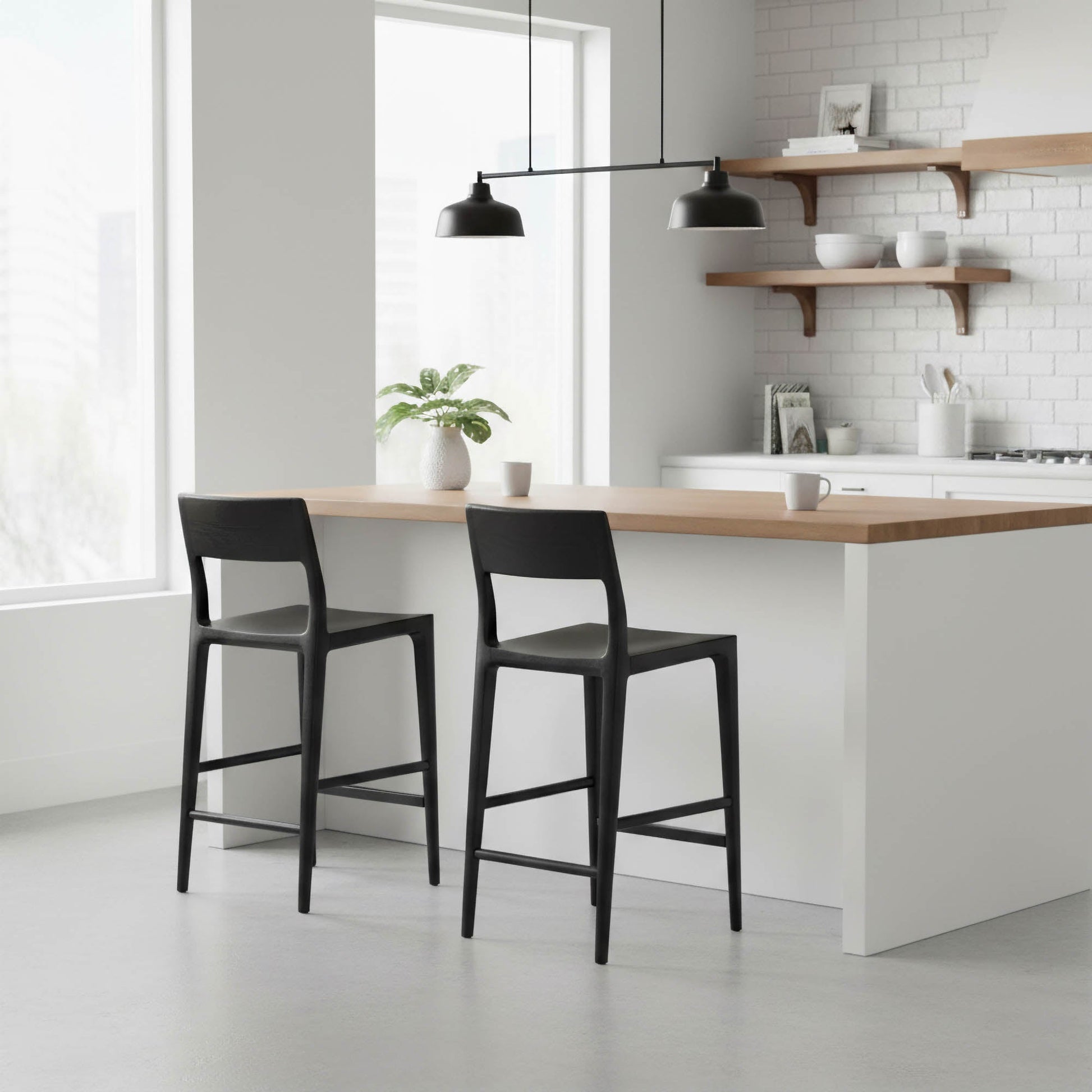 Catania Counter Stool - Black - Central Designs