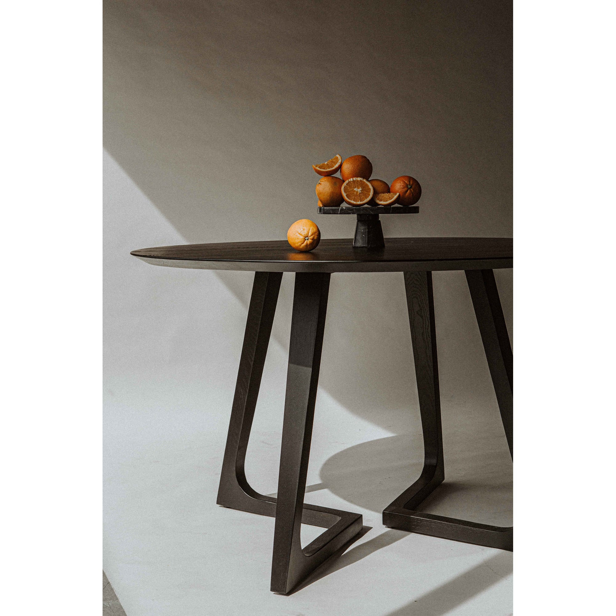 Godenza Round Dining Table Black