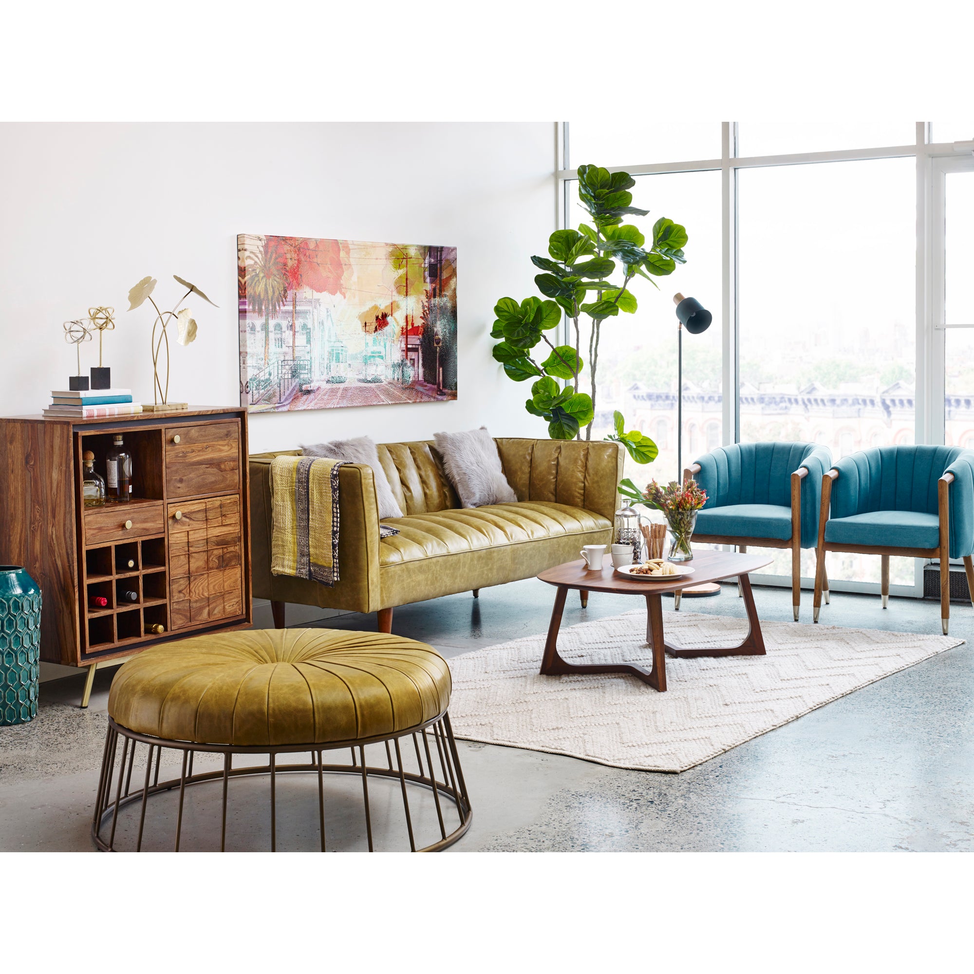 Godenza Small Coffee Table Brown - Central Designs