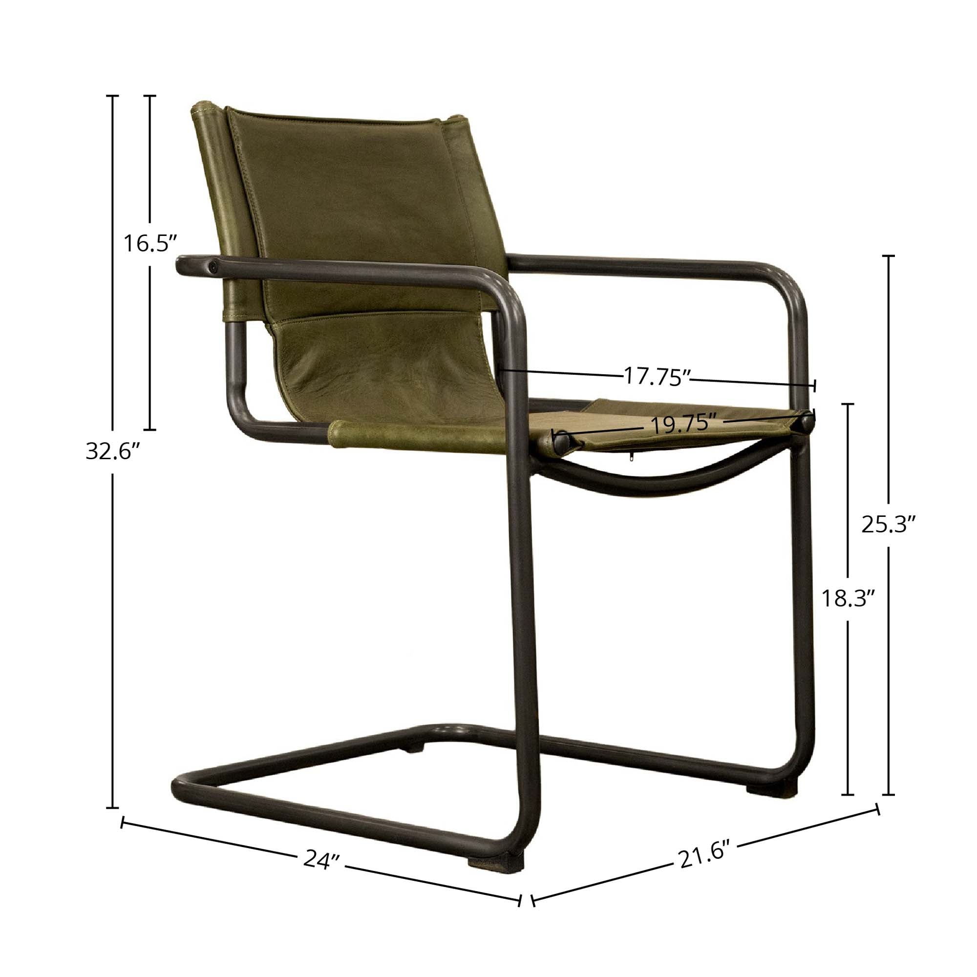 Billy Arm Dining Chair - Matcha - Central Designs