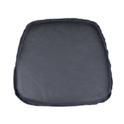 Metal Crossback Leather Cushion Seat - Antique Black - Central Designs