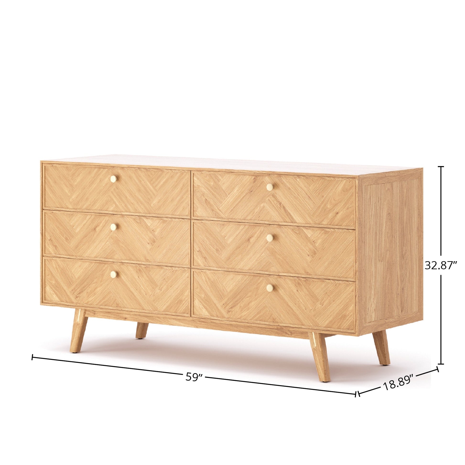 Colton 6 Drawer Dresser - Central Designs