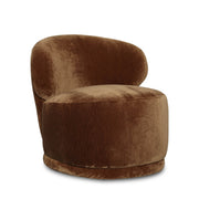 Rollo Club Chair - Distressed Velvet Bronze - Central Designs
