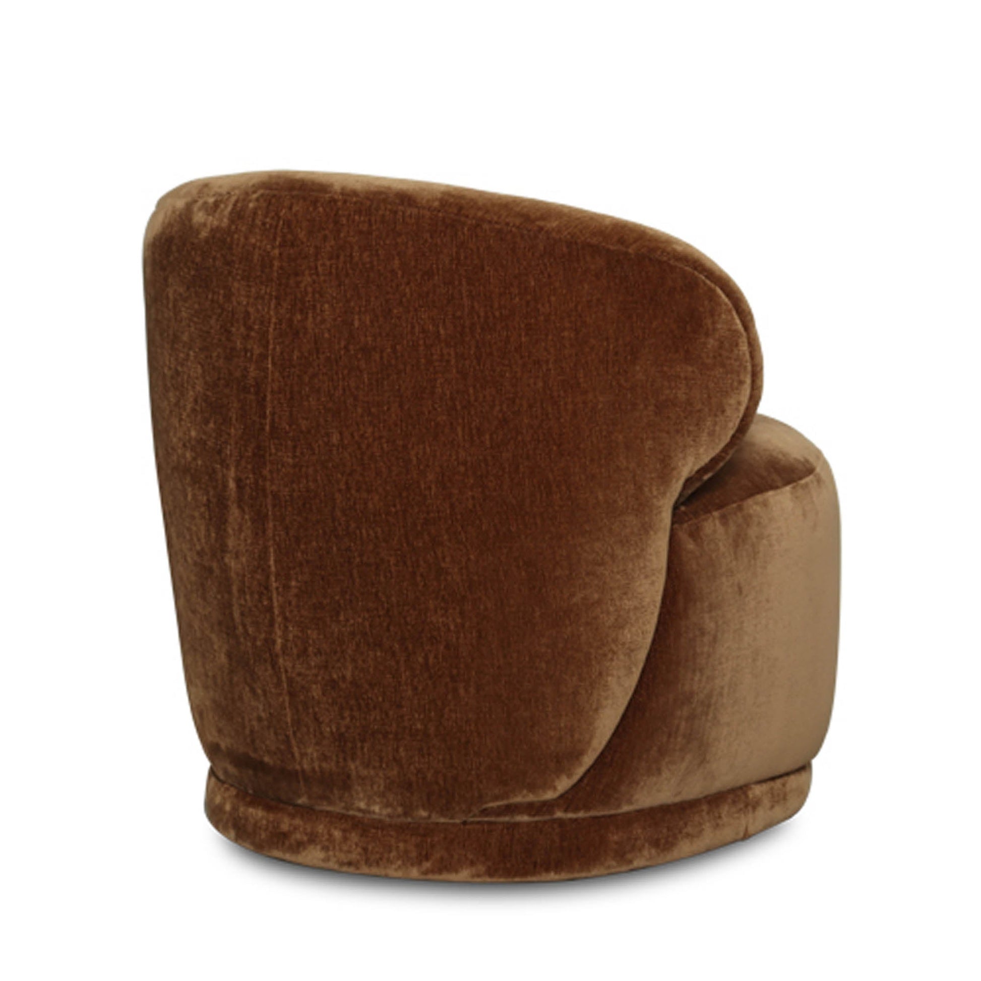 Rollo Club Chair - Distressed Velvet Bronze - Central Designs