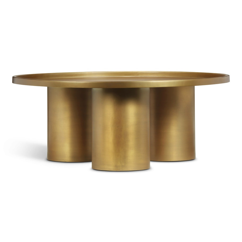 Eclat - Sofia Industrial Coffee Table - Industrial Brass