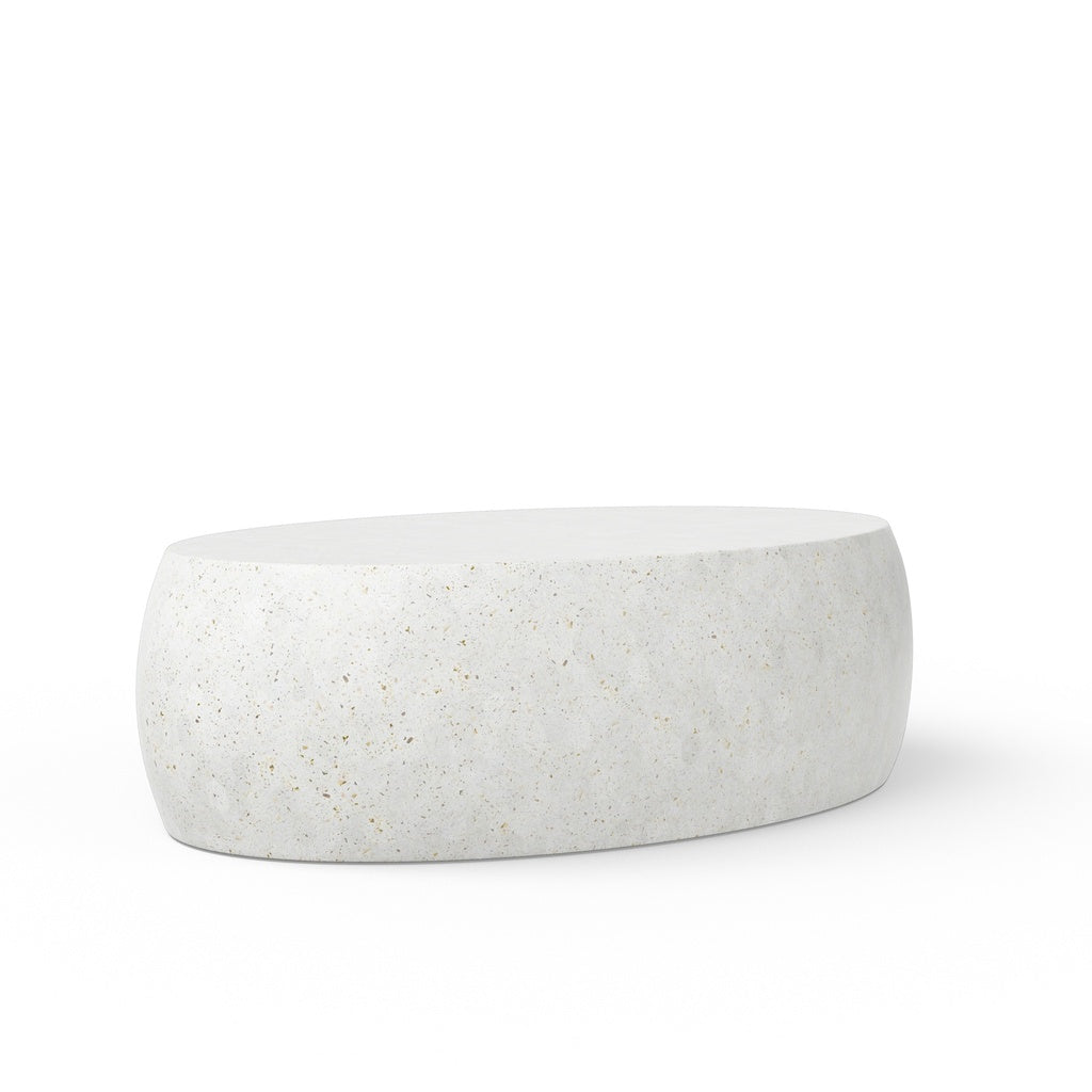 Mixx - Pebble Coffee Table - Ivory Terrazzo