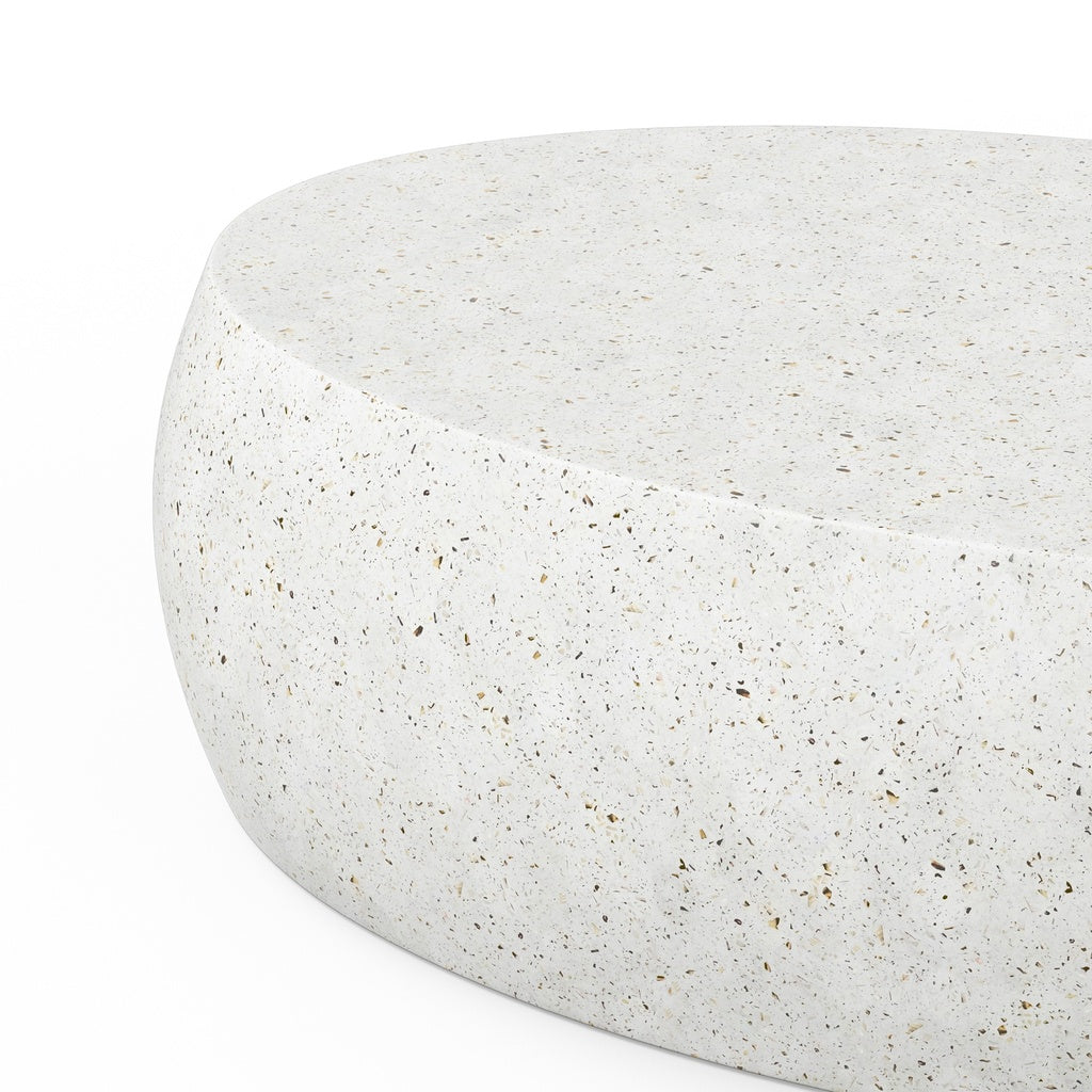 Mixx - Pebble Coffee Table - Ivory Terrazzo