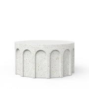 Mixx - Atlas Round Coffee Table - Ivory Terrazzo