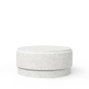 Mixx - Barrel 39" Coffee Table - Ivory Terrazzo