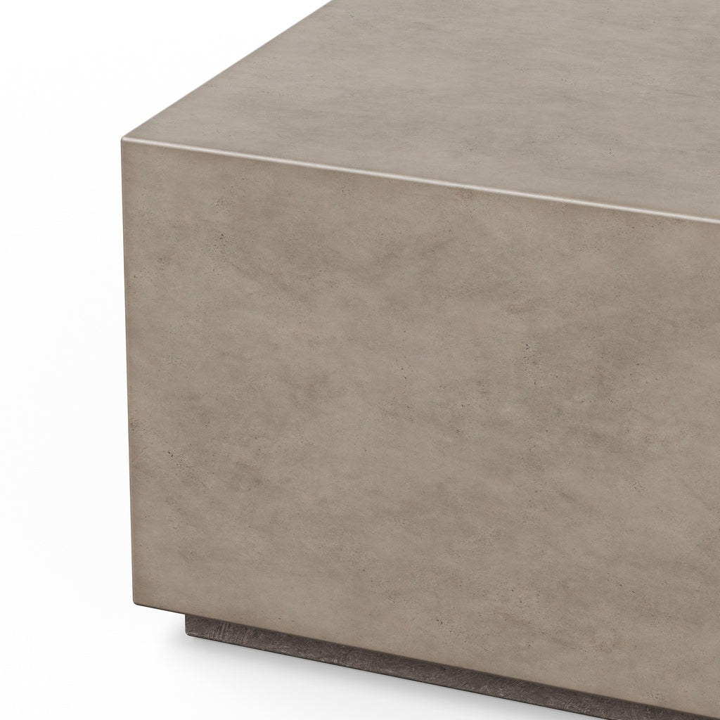 Mixx - Bloc Square Coffee Table - 39.5" - Dark Grey