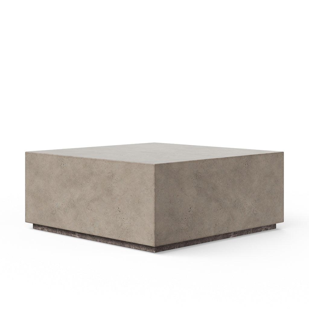 Mixx - Bloc Square Coffee Table - 39.5" - Dark Grey