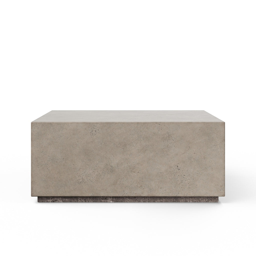 Mixx - Bloc Square Coffee Table - 39.5" - Dark Grey