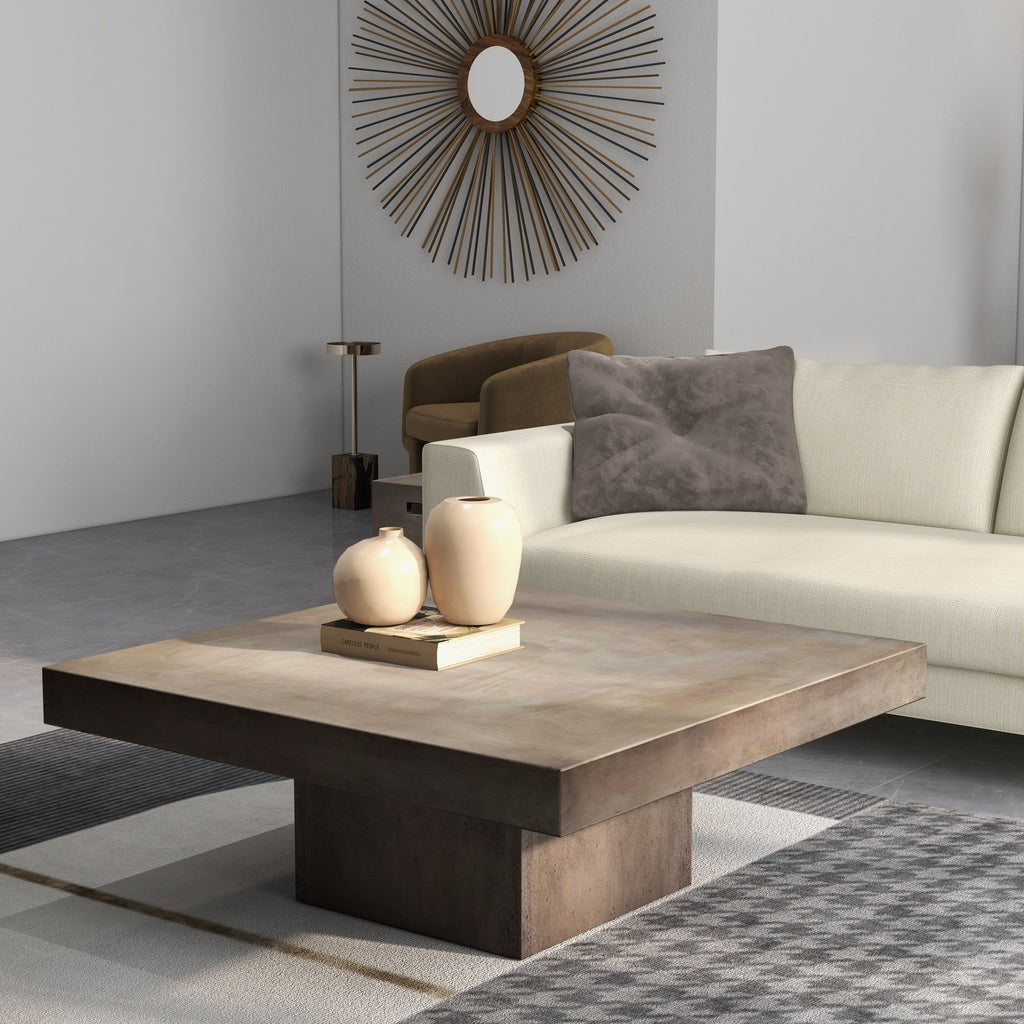 Mixx - Una Square Coffee Table - Dark Grey