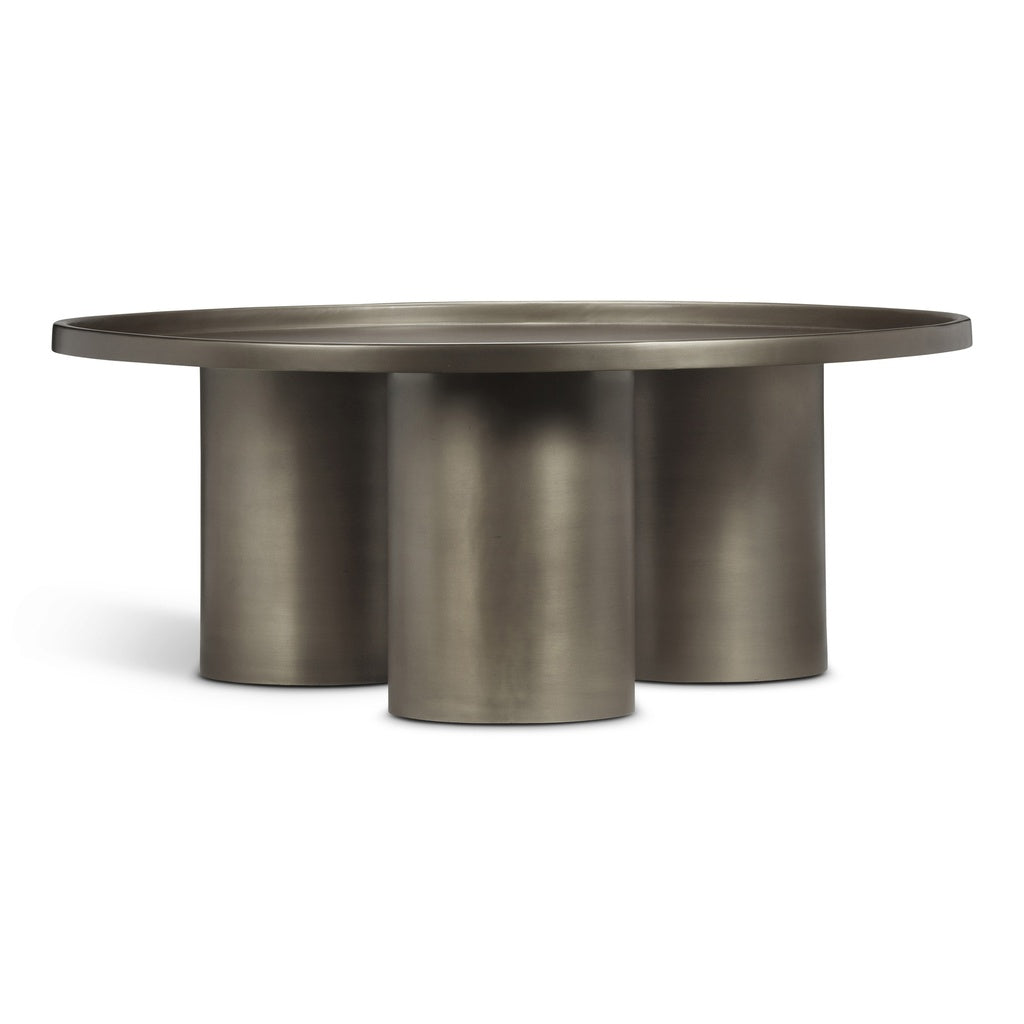 Eclat - Sofia Industrial Coffee Table - Industrial Nickel