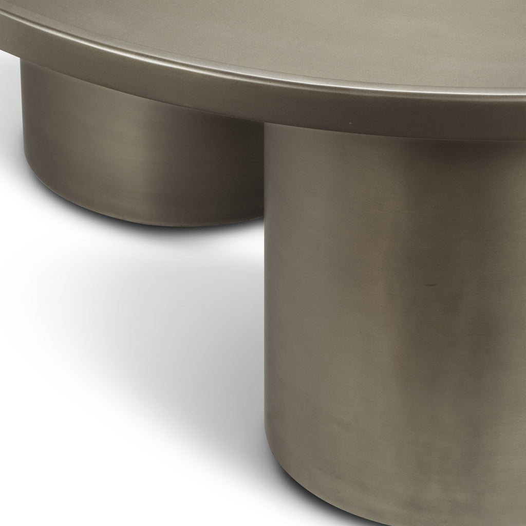 Eclat - Sofia Industrial Coffee Table - Industrial Nickel
